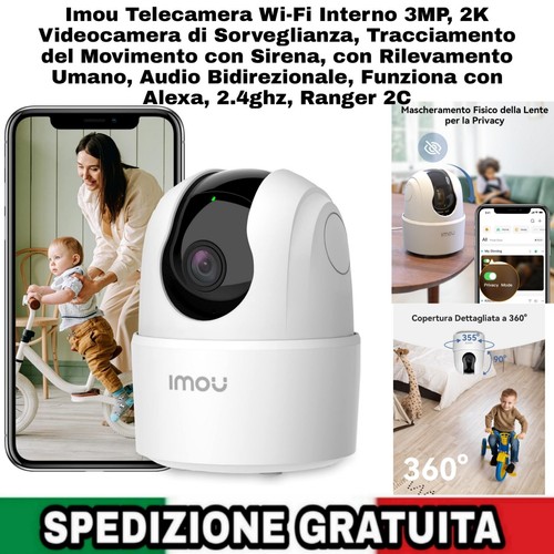 Telecamera 3mp 2k - wi-fi,